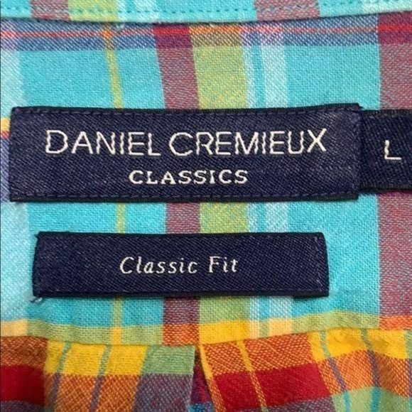 Daniel Cremieux Plaid Button‎ down Size Large shirt - Picture 8 of 9